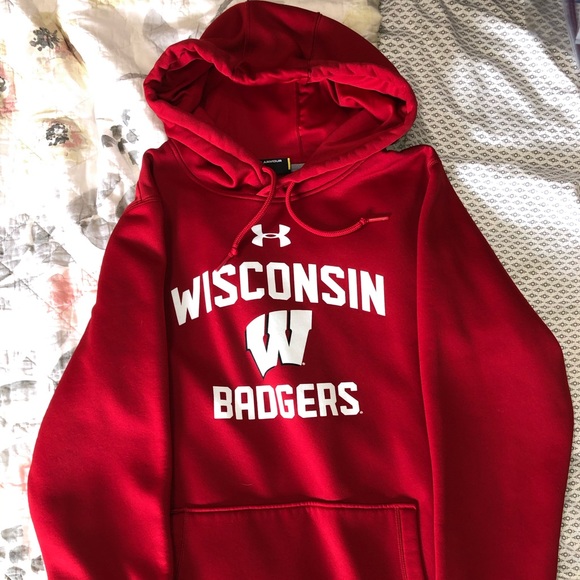 wisconsin badgers under armour hoodie